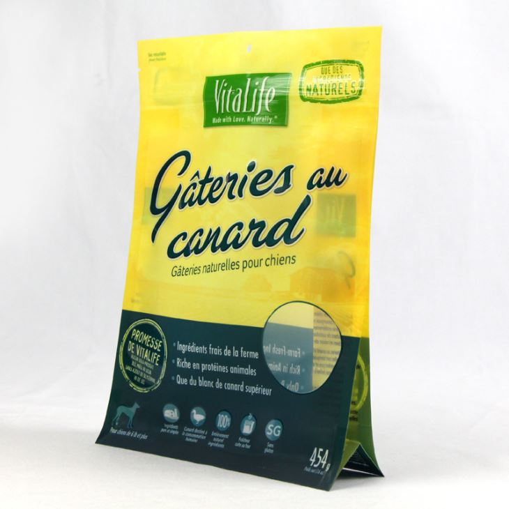 Câine pentru hrană pentru câini cu fereastră