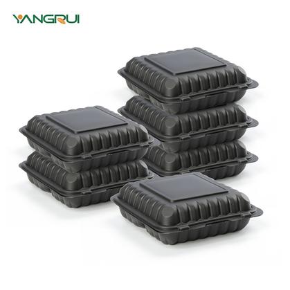 7-8inch-Round-Folding-Takeaway-Packaging Clamshell Takeout Containers