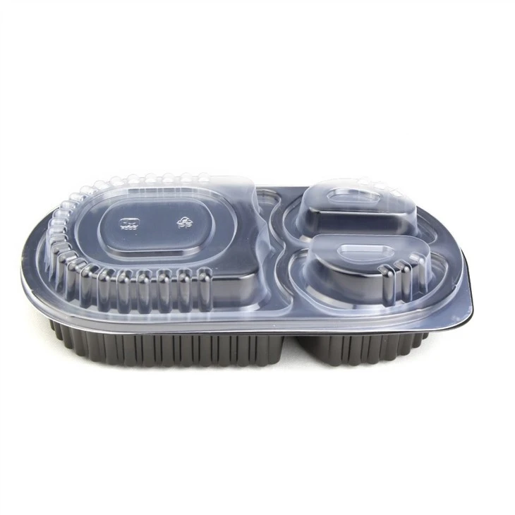 Disposable 3 Compartment Food Container