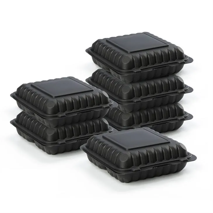 Cutie Bento de 9 x 9 x 3 inci, de înaltă calitate, la microunde, containere de unică folosință pentru prepararea mesei.