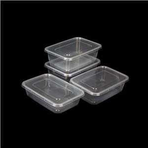De bună calitate cu microunde transparentă masă Prep plastic de unică folosință Bento Lunch Box Scoateți recipientul fast-food cu capac