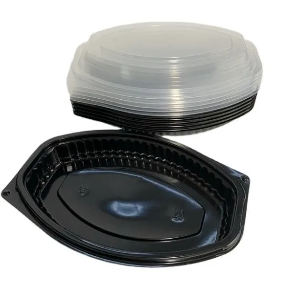 Recipient oval cu un singur compartiment pentru prepararea mesei