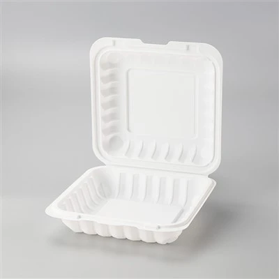 Recipiente pentru alimente MFPP cu balamale de 8 x 8 inch