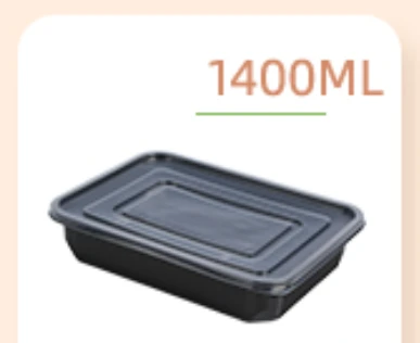 Recipiente pentru alimente de unică folosință cu 1 compartiment
