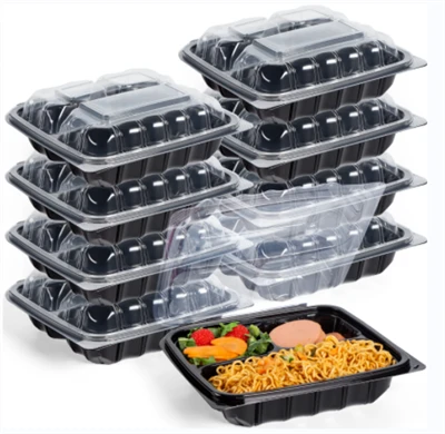 3 Compartimente PP To Go Container pentru alimente