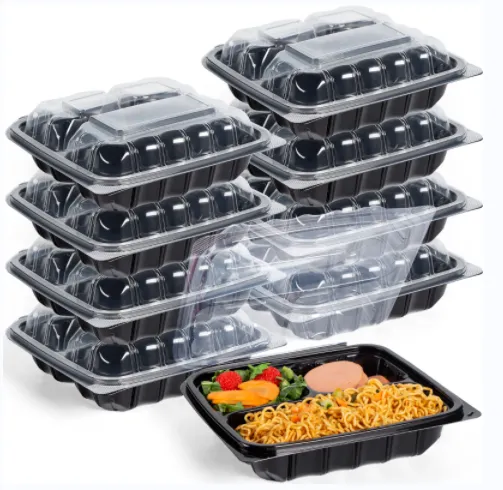 3 Compartimente PP To Go Container pentru alimente