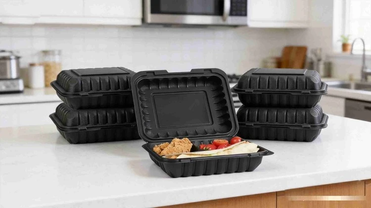 black food container