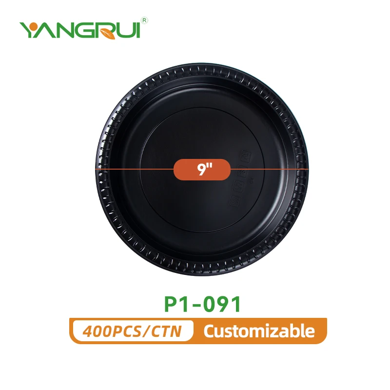 black plastic plates black plastic plates