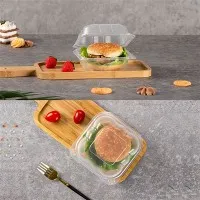 Recipiente din plastic transparent cu capace pentru alimente